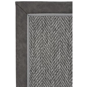 Basel Art 04 Balkon Halısı Hasır Doku Mutfak Halısı Çift Bordürlü İthal Sisal Halı Yolluk 120x180 cm