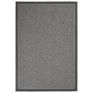 Basel Art 04 Balkon Halısı Hasır Doku Mutfak Halısı Çift Bordürlü İthal Sisal Halı Yolluk 80x300 cm