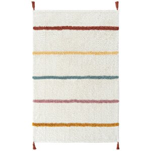 Cool Cotton Ccn 01 Multy Xw Makinede Yıkanabilir Kaymaz Taban Pamuk Dokuma Bebek Halı 120x180 cm