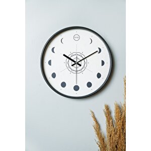 Iniziare Dolunay Gerçek Cam 30 Cm Sessiz Mekanizma Duvar Saati Pds-30