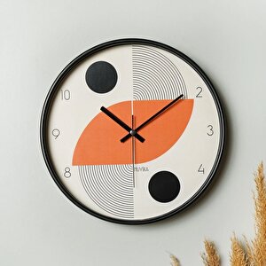 İniziare Bohem  Gerçek Cam 30 Cm Sessiz Mekanizma Duvar Saati Pds-30