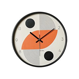 İniziare Bohem  Gerçek Cam 30 Cm Sessiz Mekanizma Duvar Saati Pds-30