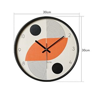 İniziare Bohem  Gerçek Cam 30 Cm Sessiz Mekanizma Duvar Saati Pds-30