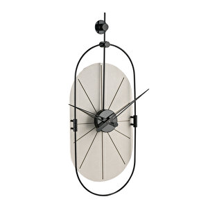 Muyika  Senator Beyaz Dekoratif Hand Made Renkli Sessiz Mekanizma 77x29 Cm Duvar Saati Mad-r