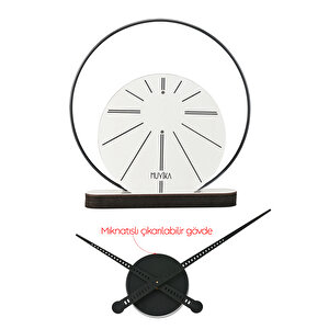 Muyi̇ka Pezzo  Tasarım Masa Saati 37x35cm