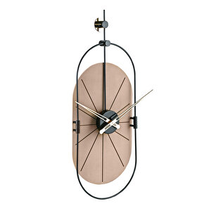 Muyika  Senator Kahve Dekoratif Hand Made Renkli Sessiz Mekanizma 77x29 Cm Duvar Saati Mad-r