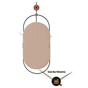 Muyika  Senator Kahve Dekoratif Hand Made Renkli Sessiz Mekanizma 77x29 Cm Duvar Saati Mad-r