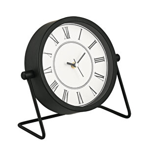Muyi̇ka Sporto Metal Masa Saat Siyah 21x22cm