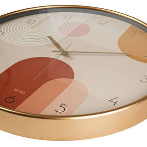 Muyika Pino Bohem Gerçek Cam 42 Cm Sessiz Mekanizma Duvar Saati Pds-42