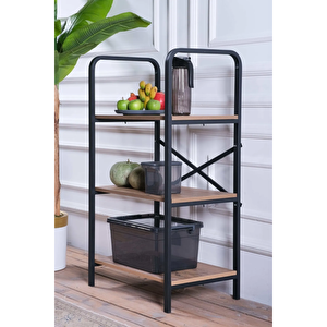 Çok Amaçlı Mutfak Dolabı, Ayakkabılık Ve Balkon Organizer, Çam Renk