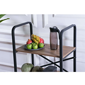 Çok Amaçlı Mutfak Dolabı, Ayakkabılık Ve Balkon Organizer, Çam Renk
