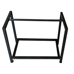Short Lignum Dekoratif Metal Odunluk Şömine Odun Sehpası 40cm