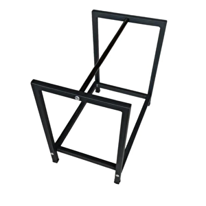 Short Lignum Dekoratif Metal Odunluk Şömine Odun Sehpası 40cm