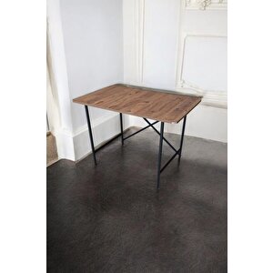 Orlando Metal Ayaklı Çalışma Ofis Bilgisayar Masası Ahşap Masa 70x110cm