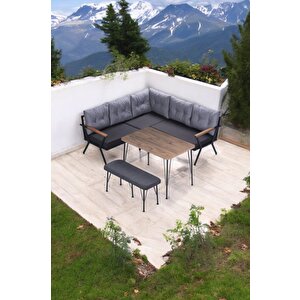 Pielize Demonte Metal Mutfak,balkon Ve Bahçe Takımı,köşe Takımı 180x180