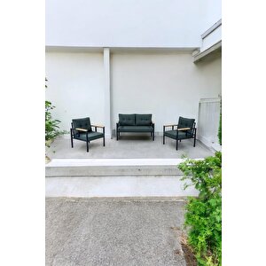 Pielize Demonte Bahçe Ve Balkon Çay Seti, 2 1 1, Yeşil Renk