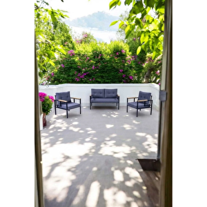 Pielize Demonte Bahçe Ve Balkon Mobilyası, Çay Seti, Mavi