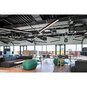 Led Sarkıt Linear Aydınlatma 100cm Natural  Işık (4000K) Siyah Kasa