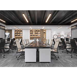 Led Sarkıt Linear Aydınlatma 100 Cm Beyaz Işık ( 6500 K ) Siyah Kasa