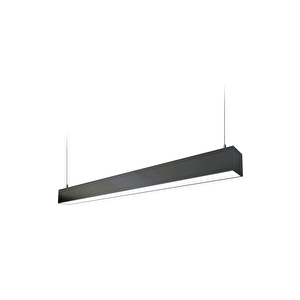 Led Sarkıt Linear Aydınlatma Lineer 100 Cm Günışığı (3000K) Siyah Kasa