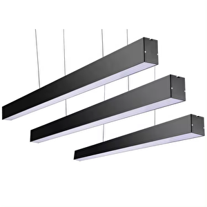 Led Sarkıt Linear Aydınlatma Lineer 100 Cm Günışığı (3000K) Siyah Kasa