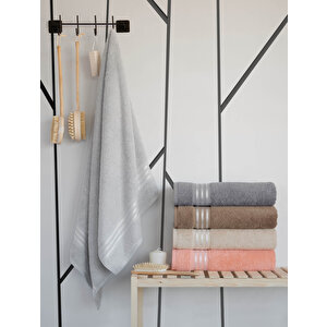 Yumoş Su Emici Antibakteriyel Ekstra Yumuşak Pamuklu Banyo Havlusu 1 Adet 70x140 Cm