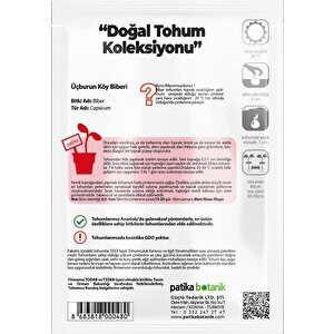 200 Adet Üç Burun Köy Biber Tohumu (tatlı, Mazamort)