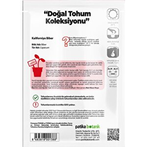 100 Adet Kaliforniya Biber Tohumu