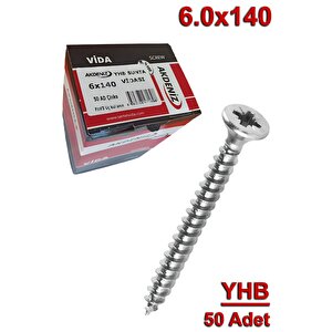 Akdeniz Sunta Vidası 6.0x140 (50 Adet)