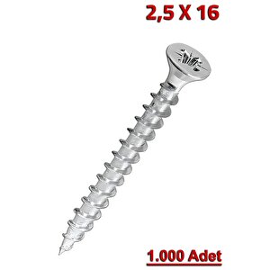 Meridyen Sunta Vidası 2.5x16 (1.000 Adet)