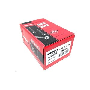 3.5x30 Sunta Vidası Çinko 1000 Adet