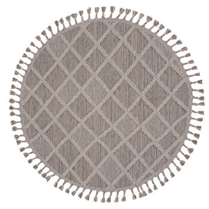 Konfor Beverly 2264 Yuvarlak Modern Dokuma Bukle Halı 120x120 cm