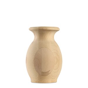 Ahşap Kayın Vazo / Stbl1008