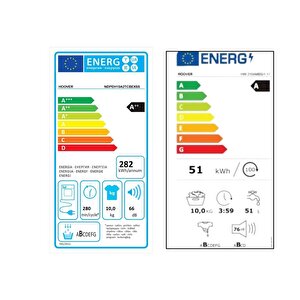 Hoover 10 Kg Çamaşır Makinesi ve Kurutma Makinesi İkili Set (Hw 210ambs/1-17 - Ndpeh10a2tcbexss)