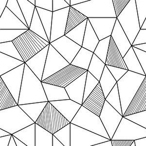 Yüzde Yüz Pamuklu Kany Geometrik Çift Kişilik 200x220+2*(50x70) Nevresim Seti Ve Yastık Kılıfı Seti