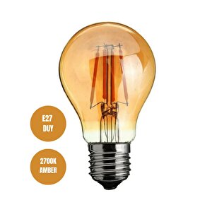 6w Rustik Ampul 2700k (amber Işık) A60