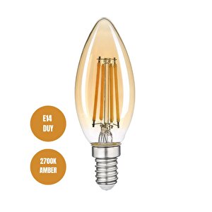 4w Rustik Ampul 2700k (amber Işık) E14 Duy