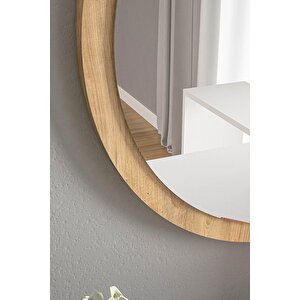 Move 45 Cm Dekoratif Yuvarlak Çam Ayna