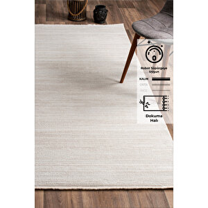 Konfor Leo 2971 Krem Modern Dokuma Halı 100x200 cm