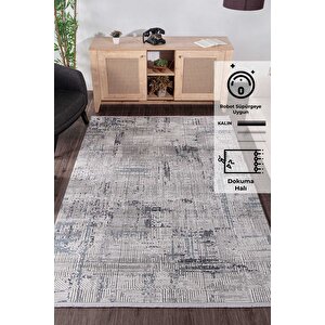 Konfor Leo 0072 Modern Dokuma Halı Salon Çocuk Odası Oturma Odası Halısı Makine Halısı 80x150 cm