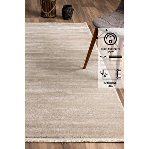 Konfor Leo 2973 Bej Modern Dokuma Halı 100x300 cm