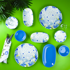 Blue Mimosa 19 Parça 4 Kişilik Kahvaltı Takımı