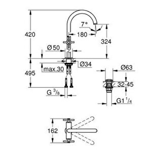 Atrio Lavabo Bataryası Xl-boyut - 21149da0