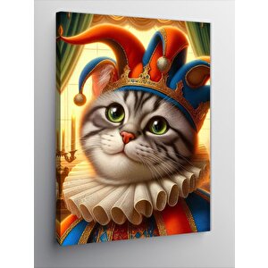 Kanvas Tablo Joker Kedi 100x140 cm