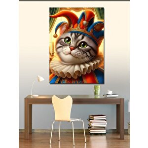 Kanvas Tablo Joker Kedi 100x140 cm