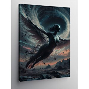 Kanvas Tablo Uçan Soyut Kadın 70x100 cm