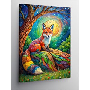 Kanvas Tablo Sevimli Tilki 100x140 cm