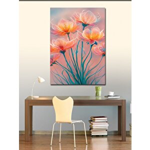 Kanvas Tablo Kırmızı Çiçekler 70x100 cm