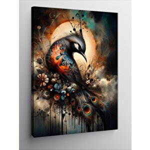 Kanvas Tablo Renkli Kuş 100x140 cm