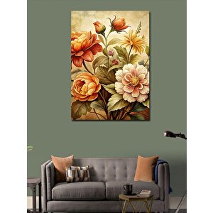 Kanvas Tablo Renkli Çiçekler 70x100 cm